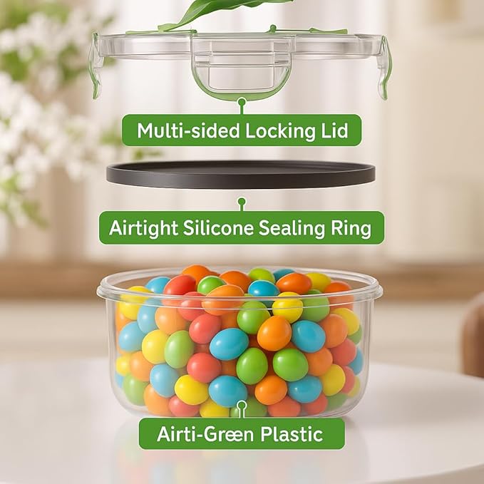 RockBerry 66 Pcs Large Food Storage Containers