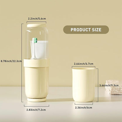 Toothbrush Cup with Cover, Travel Toothbrush Case Portable Toothbrush Holder