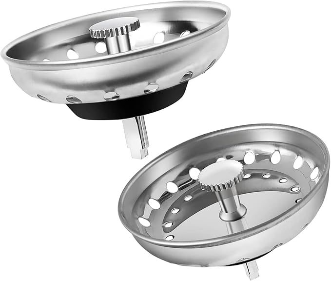2 Pack Kitchen Sink Strainer & Stopper Combo