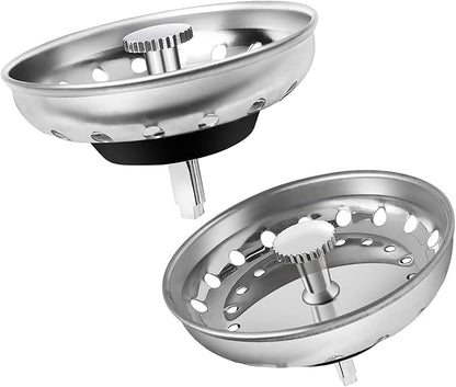 2 Pack Kitchen Sink Strainer & Stopper Combo