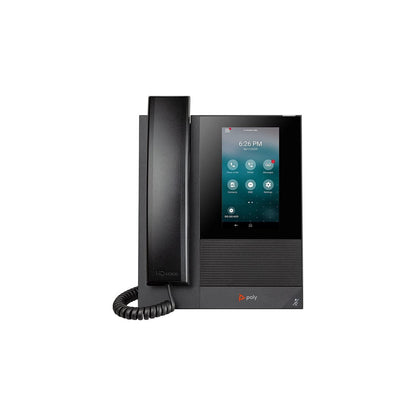 Poly CCX 400 Desktop Business Media Phone (Polycom) - with Handset - Open SIP - Power Over Ethernet (POE) - 5-Inch Color Touchscreen - Works with Zoom, Teams, & More