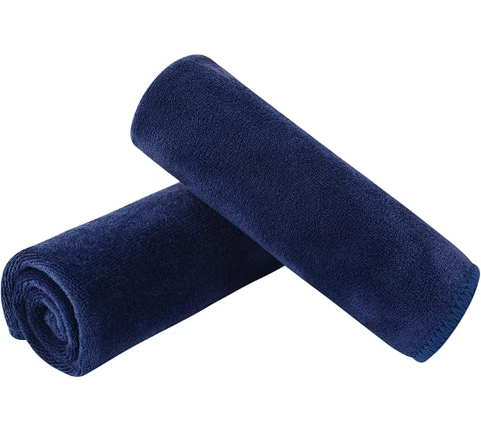 SINLAND Microfiber Facial Cloths Fast Drying Washcloth 12inch x 12inch