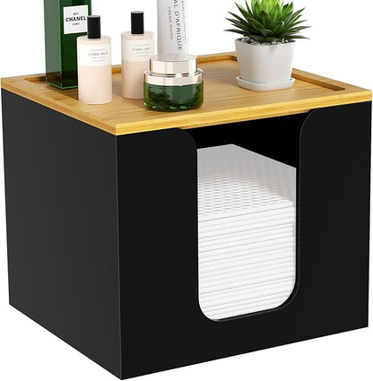 VITVITI Disposable Face Towel Holder Box, Acrylic Facial Towel Container