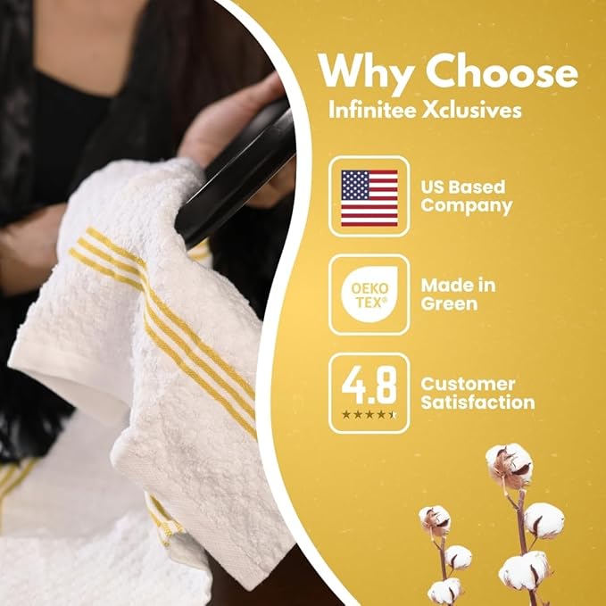 Infinitee Xclusives 100% Cotton Kitchen Towels