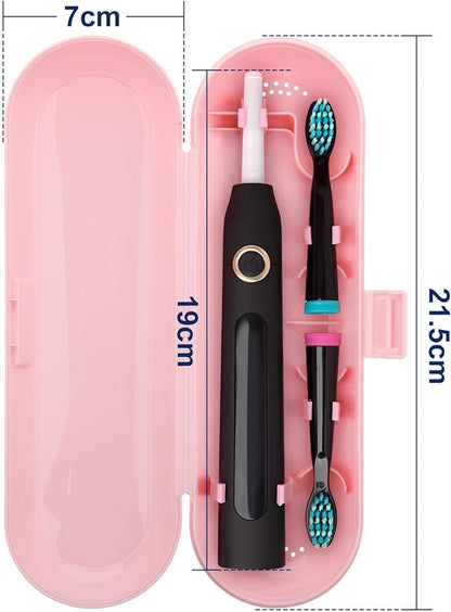Cosmos Pack of 2 Plastic Travel Case Toothbrush Carrying Case Holder Container