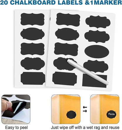 VERONES Large Tall Airtight Food Storage Containers, 10 PACK Plastic Airtight