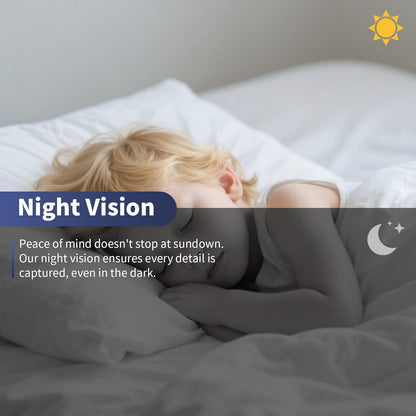 YIDOFFY Home Security Camera,1080P Wireless Nanny Camera, Indoor Camera with 10000mAh Battery, Night Vision, Motion Detection, Instant Motion Detection