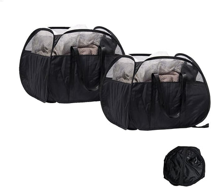 Collapsible Laundry Basket, 90L Foldable Pop-up Laundry Hamper