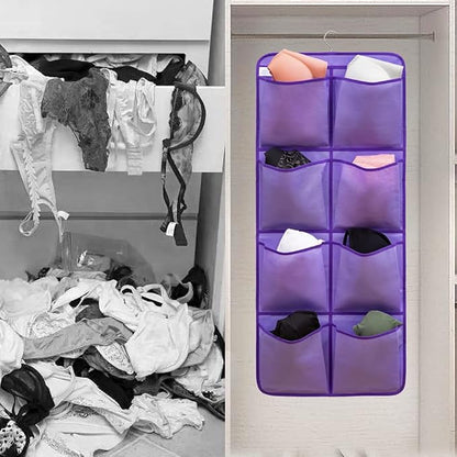 Dual Sided Hanging Closet Organizer Shoe Rack Holder