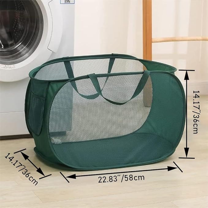5 Pcs Collapsible Laundry Baskets, Opening Laundry Hamper, Foldable Laundry