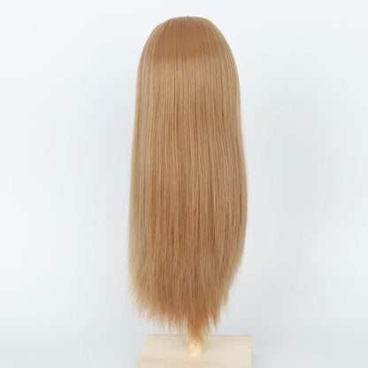 Long Straight 8-9" 1/3 BJD MSD DOD Pullip Dollfie Wig Centre Parting DIY Making Hair Accessories