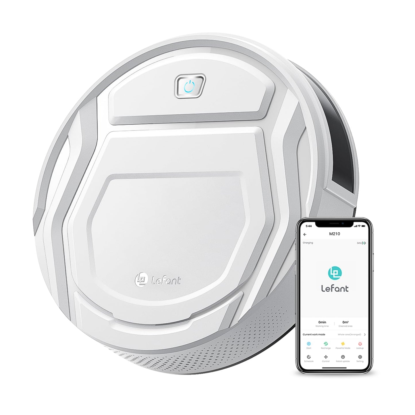 Lefant LiDAR Robot Vacuum and Mop, 450ml Visible Dustbin, Upgraded 190° PSD Obstacle Avoidance, Customized Cleaning, Multi-Floor Mapping, 150 Mins Runtime, WiFi/Alexa/APP, Pet Hair & Carpets, M330 Pro