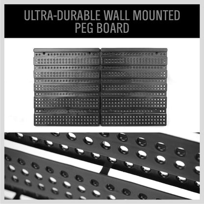 SEDY 30-Bin Wall-Mounted Storage Rack System - Heavy-Duty Garage Tool Organizer for Screws, Nuts, Bolts, Nails, Beads, and Small Hardware Parts - Easy Installation and Customizable