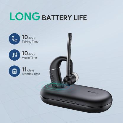 Yealink BH71 Pro Bluetooth Headset with USB-C/A Dongle, Teams Certified, Wireless Earpiece for Cell Phone,PC,Laptop,Noise Cancelling Microphone, Adjustable Ear Hook