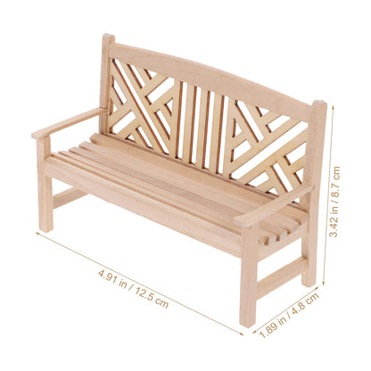 Wooden Dollhouse Chairs Miniature Dollhouse Furniture