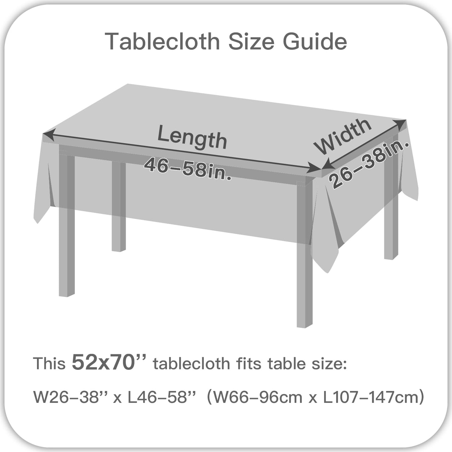 maxmill Rectangle Slubby Textured Tablecloth Waterproof Spillproof Wrinkle Free Table Cloth, Kitchen Dining Room Decoration, Fabric Table Cover for Holiday Party Dinner, 52 x 70 Inch, Sage Green