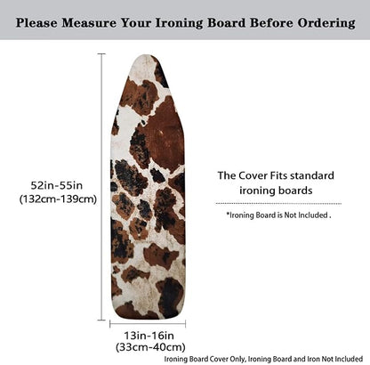 Cowhide Ironing Board Cover Universal Iron Board Covers Heavy Duty Padded Extra