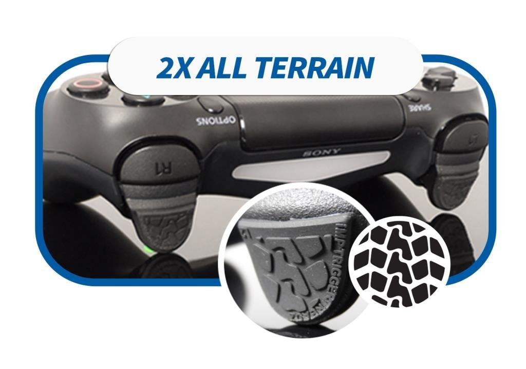 Snakebyte Trigger Treadz - Original 4-Pack for (PS4) - Anti Slip Trigger Rubbers - PlayStation 4
