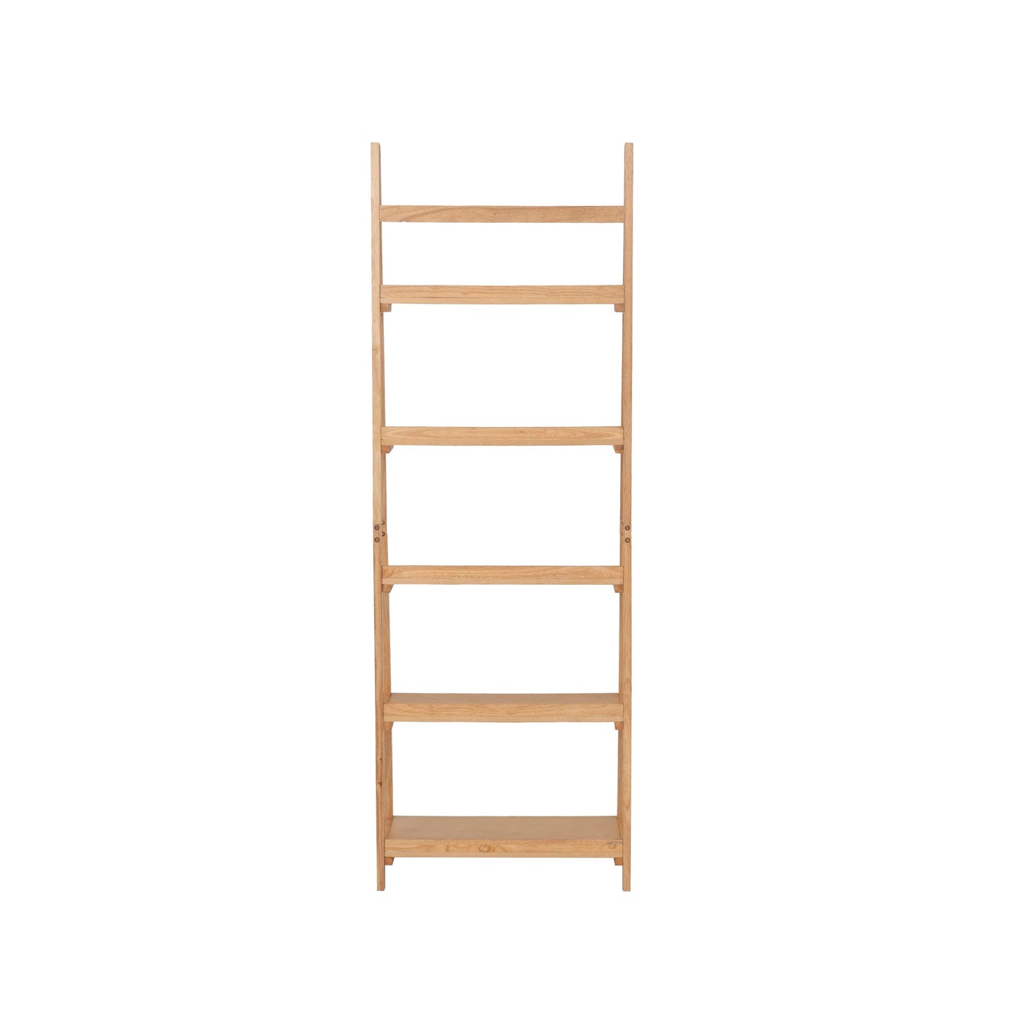 Linon Melissa Natural Wooden Five Shelf Ladder Bookcase