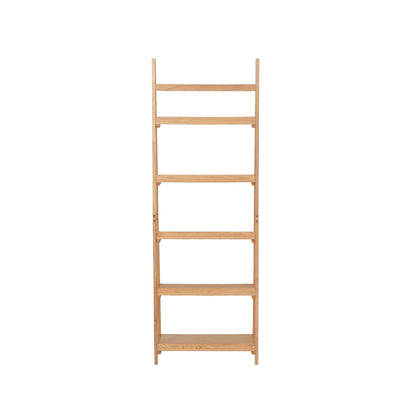 Linon Melissa Natural Wooden Five Shelf Ladder Bookcase