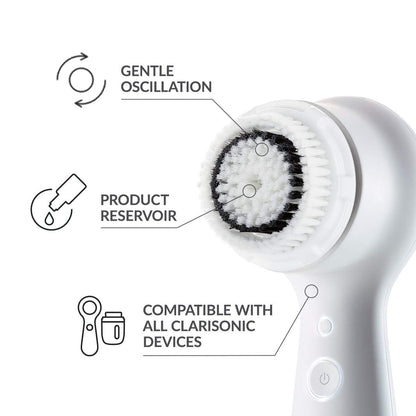 Clarisonic Sensitive Facial Cleansing Brush Head Replacement for Mia 1, Mia 2, Mia Fit, Alpha Fit, Smart Profile Uplift, 4 Count