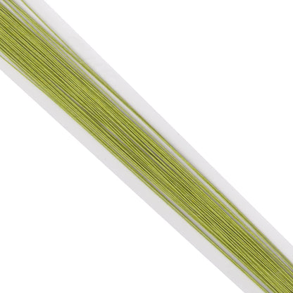 30 Gauge Spring Green Paper Covered Floral Wire - 14 inches Long - 5 Pack of 250 Wires