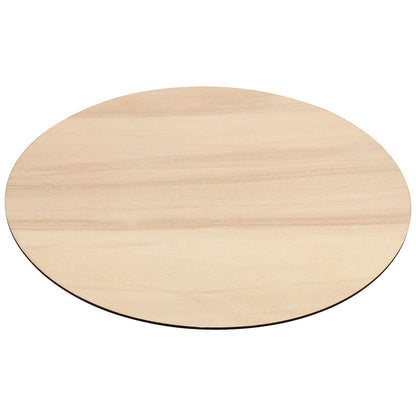 JAPCHET 30 Pieces 10 Inch Round Wood Circles, 1/8 Thick Blank Unfinished Wooden Rounds, Round Wood Discs for Crafts, Door Hanger, Wood Sign