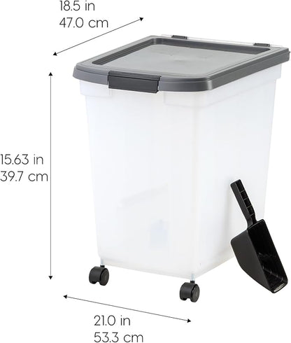 IRIS USA Dog Food Storage Container 50 lbs,