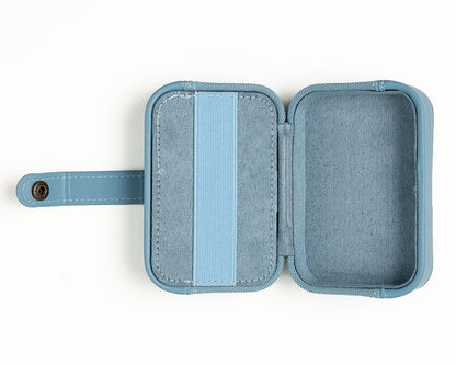 Knit Picks x dellaQ Blue Short Interchangeable Knitting Needles with Dusty Blue Buddy Case (Dusty Blue and Short Blue Needles)