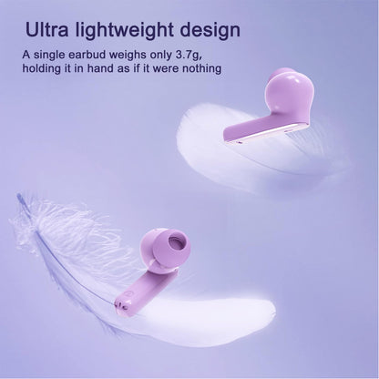 TOKANI Wireless Earbuds, True Wireless Bluetooth Earbuds with Charging Case, Stereo Bluetooth Headphones with Microphone for iPhone Android Phones and Other Smart Cellphones (Purple)