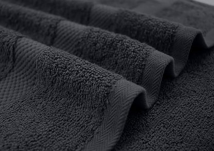 DAN RIVER Bath Towels Set of 4, 27 x 54 Inches, 100% Cotton, Larger & Lighter