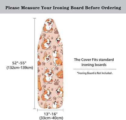Sprowallow Cute Corgi Ironing Board Cover and Pad