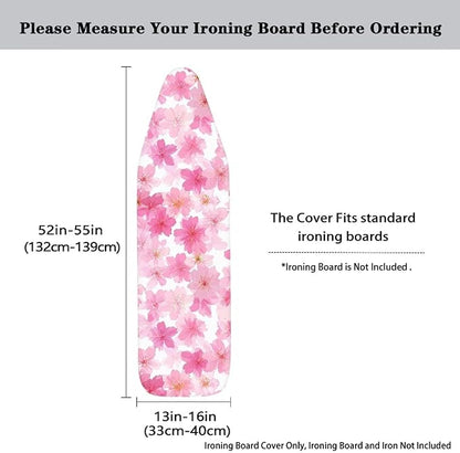 Pink Floral Ironing Board Cover
