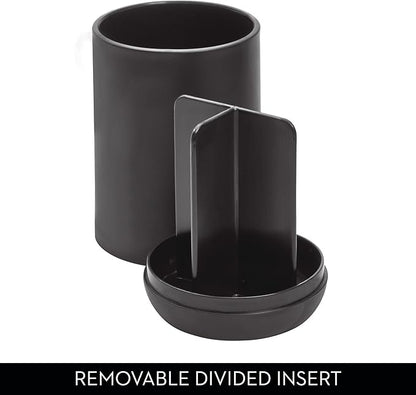 iDesign Toothbrush Holder for Normal Toothbrushes, Spin Brushes, and Toothpaste