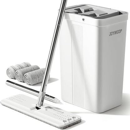 JOYMOOP Mop and Bucket with Wringer Set, Wet Dry Wall Cleaner with Long Handle