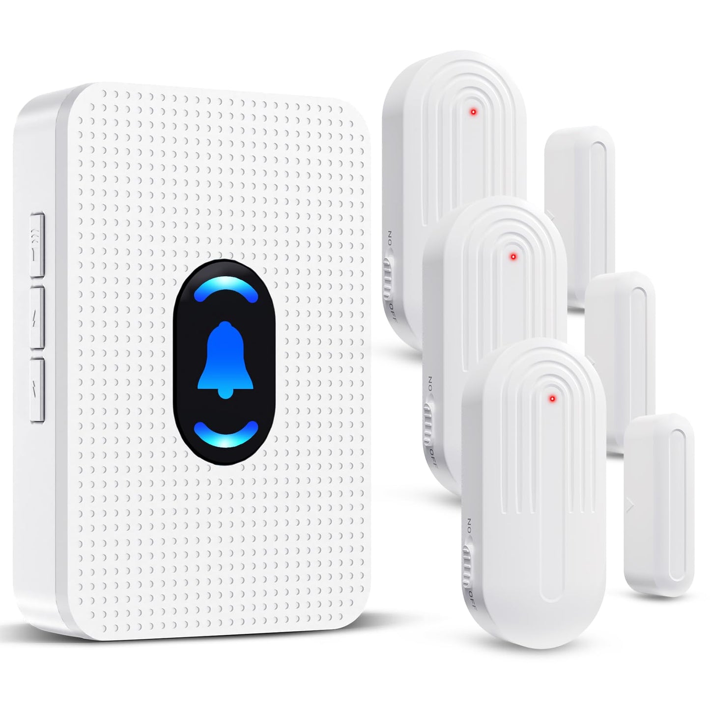 Daytech Wireless Door Chime, Door Dinger for Business Entry/Store/Home/Office, Door Alarms When Opened with 800 Ft Range,20 Chimes 5 Adjustable Volume 2 Sensors + 2 Receivers
