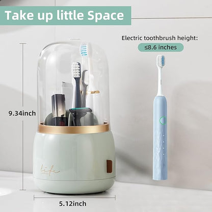 Toothbrush Holders for Bathrooms, Rotating 7 Slots Electric Toothbrush Holders