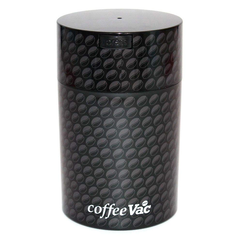 Coffeevac 1LB – Patented Airtight Container | Multi-use Vacuum Container Works as Smell Proof Containers for Ground Coffee and Coffee Bean Containers. White Floral