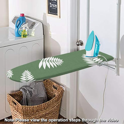 SheeChung 14x42 Inch Over-The-Door Ironing Board Cover and Pad, Cotton Cover