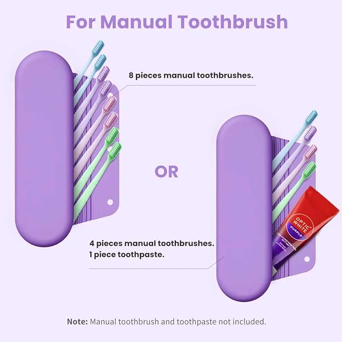 Silicone Electric Toothbrush Travel Case, Manual Toothbrush Travel Cover