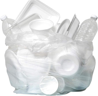 Aluf Plastics High Density Trash Bags, 33 Gallon, 11 Micron,