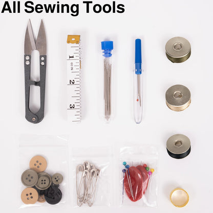Military Sewing Kit, OCP Army Sewing Kit for Adults, Small Sewing Kits with Buttons for Men, Heavy Duty Small Travel Repair Sewing Tools Basic for Home, Outdoor, Tactical EDC Sew Kit (Multi, 1 Pack)
