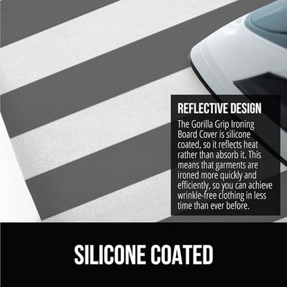 GORILLA GRIP The Original Ironing Board Cover and Pad, Silicone Coating
