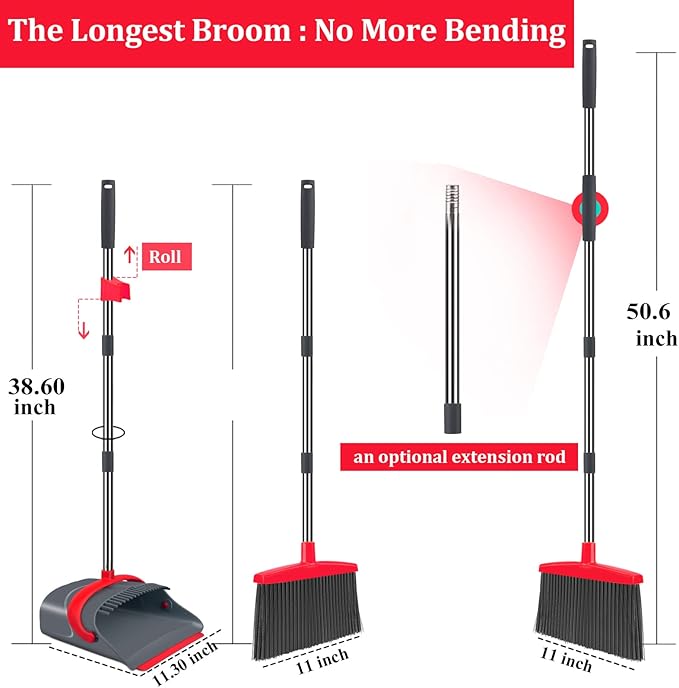Broom and Dustpan Set, Broom