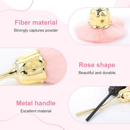 2Pcs Nail Dust Brush, Ultra Soft Nylon Powder Remover
