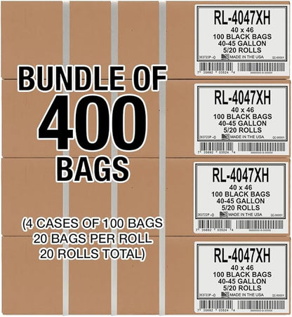 Aluf Plastics 45 Gallon Trash Can Liners