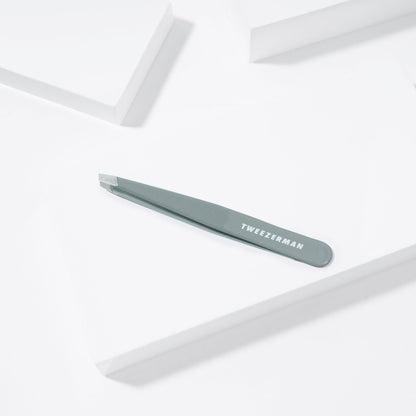 Tweezerman Exclusive Mist Blue Slant Tweezer - Hair Removal Tweezers, Stainless Steel
