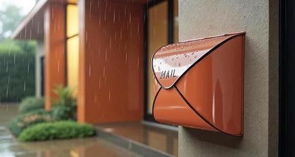 NACH Wall Mount Mailboxes, 11.5 x 9 x 4.5 inch Terracotta Wall Mailboxes for Outside, Waterproof Mailboxes for Outside - Envelope Mailbox