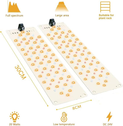 Rocoking Grow Lights for Indoor Plants,Ultra-Thin Panel Grow Lamp,158LEDs Full Spectrum Grow Lights for Under Cabinet Plant, Grow Lamp with 3/9/12H Timer,10 Dimmable Levels for Plants Growing