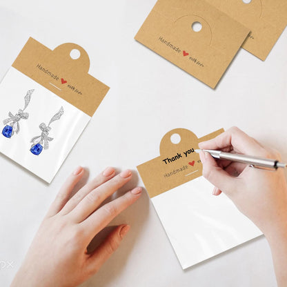 200 Pcs Jewelry Package Bags, FAURAPMNG Jewelry Display Bags Packaging, Small Business Packaging Supplies for Bracelets, Key Chains, Car Coaster, Earring Jewelry Display Clear Pouch